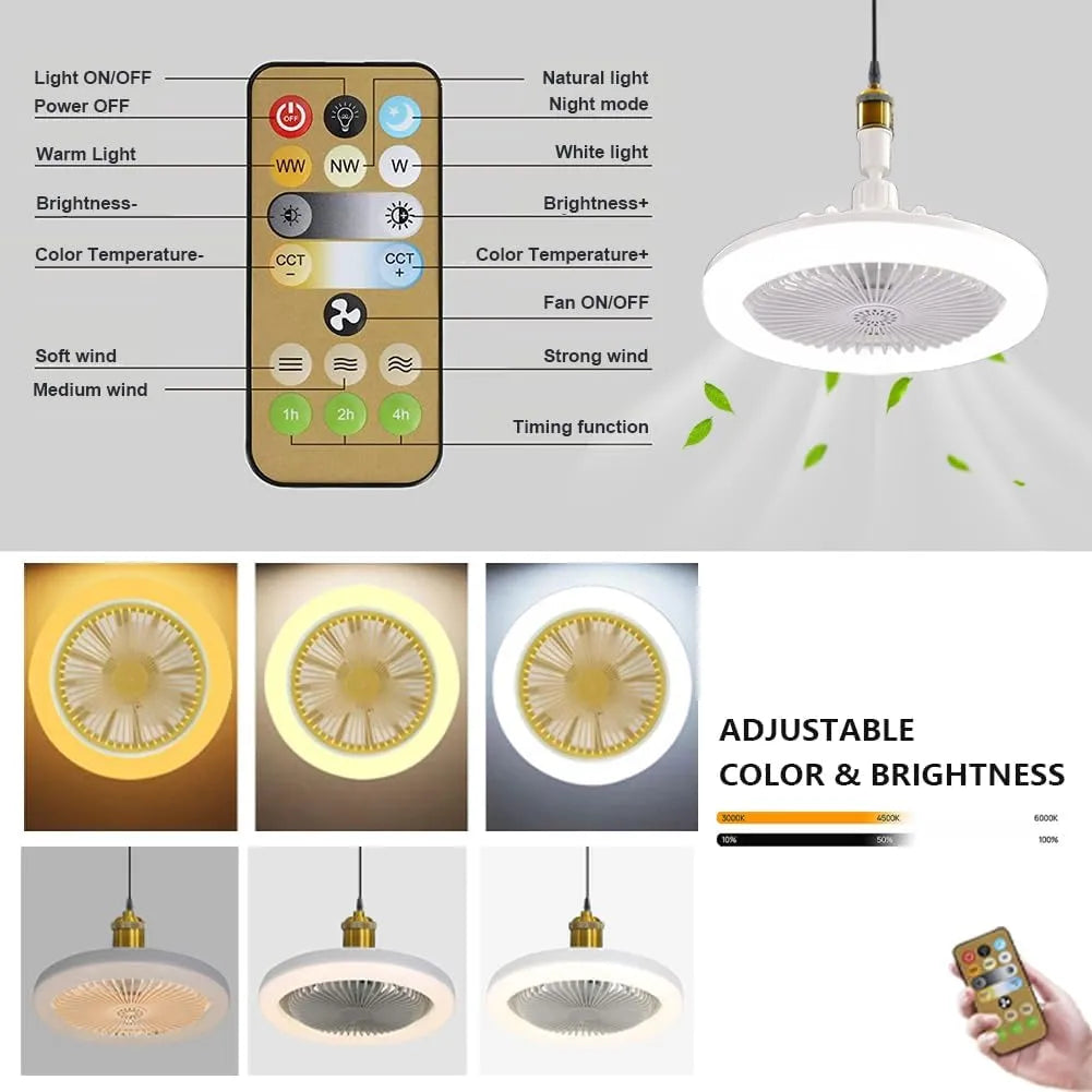 Ceiling Fan With Light Remote Control SKU: WB-UA1702