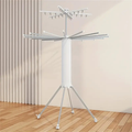 Foldable 360° Rotating Clothes Drying Stand | Aluminum Tripod Laundry Rack SKU: WB-UA1726